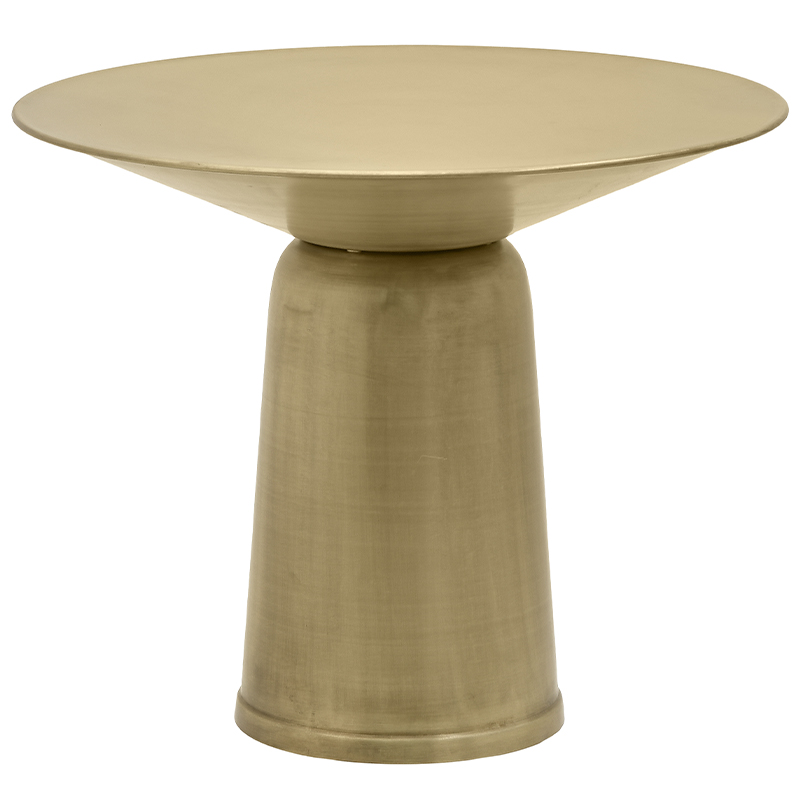 Круглый обеденный металлический стол Modern Caldron Metal Dining Table Золотой Круглый обеденный металлический стол Modern Caldron Metal Dining Table Золотой в Рязани | Loft Concept