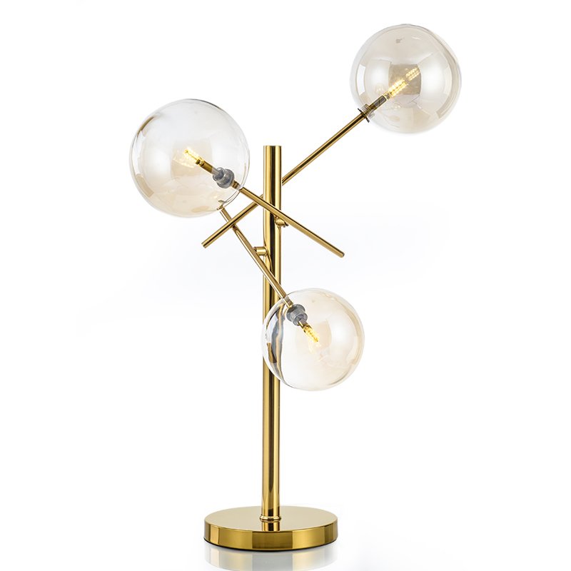 Настольная лампа Gallotti & Radice Bolle Table lamp Золотой Дымчатый (Smoke) Настольная лампа Gallotti & Radice Bolle Table lamp Золотой Дымчатый (Smoke) в Рязани | Loft Concept