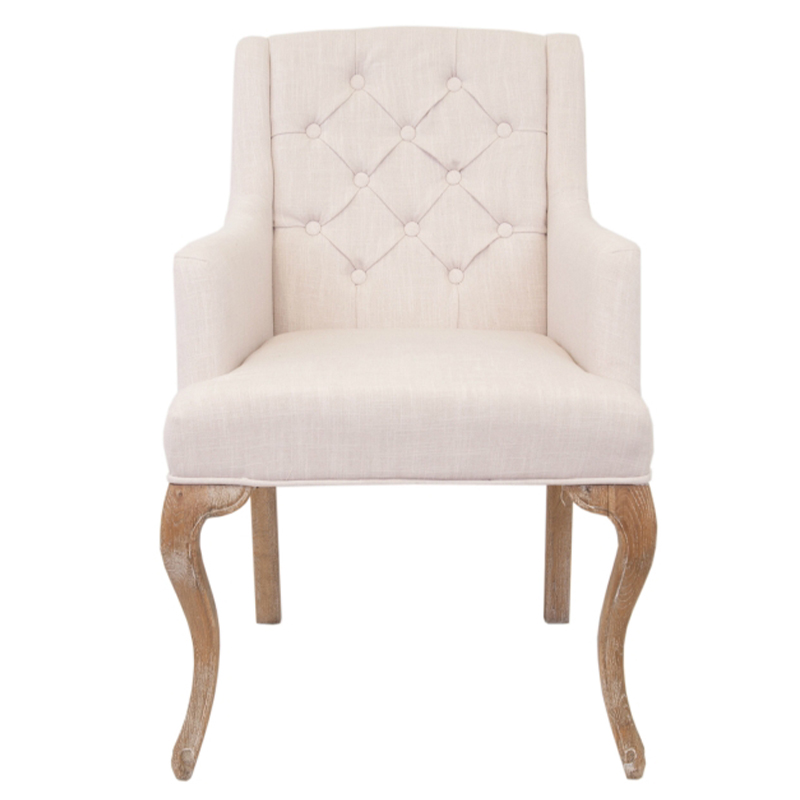 Кресло Mason Classical Armchair beige flax Бежевый Коричневый Кресло Mason Classical Armchair beige flax Бежевый Коричневый в Рязани | Loft Concept