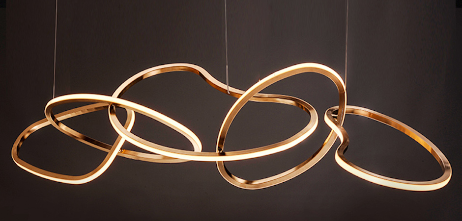 Unfolded Hanging RING Gold Unfolded Hanging RING Gold - Loft-Concept в Рязани