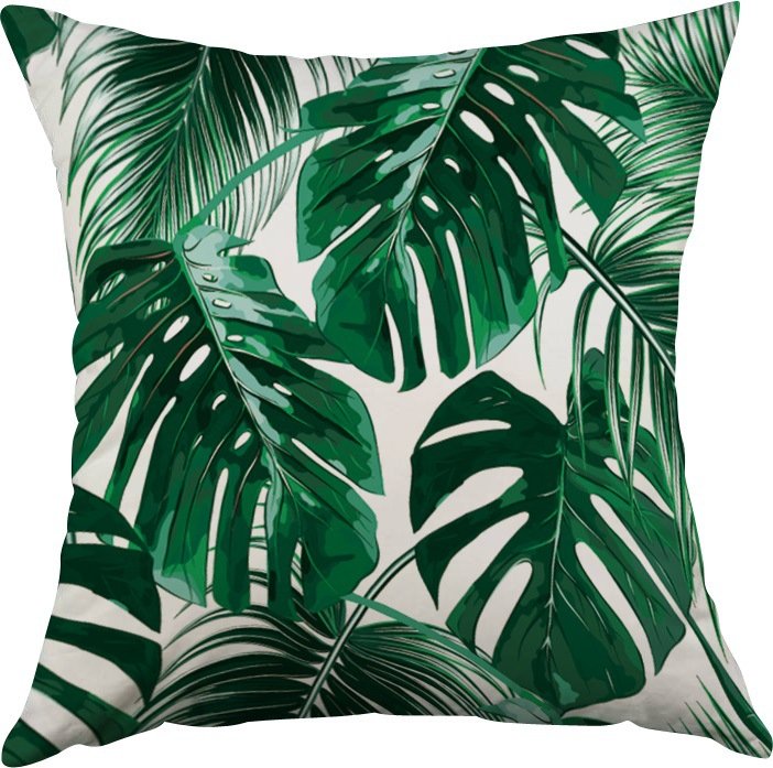 Декоративная подушка Tropics #5 Зеленый Декоративная подушка Tropics #5 Зеленый в Рязани | Loft Concept
