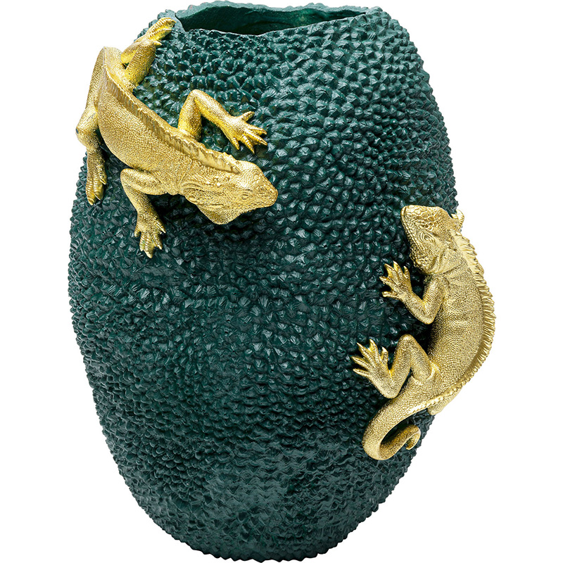 Ваза Two Lizards and green fruit Зеленый Ваза Two Lizards and green fruit Зеленый в Рязани | Loft Concept