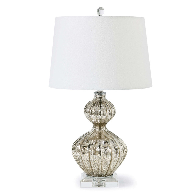 Настольная лампа Loraine Silver Table lamp Серебряный Настольная лампа Loraine Silver Table lamp Серебряный в Рязани | Loft Concept