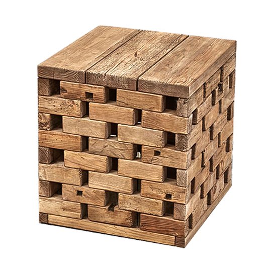 Приставной стол Wicker Bricks Коричневый Приставной стол Wicker Bricks Коричневый в Рязани | Loft Concept