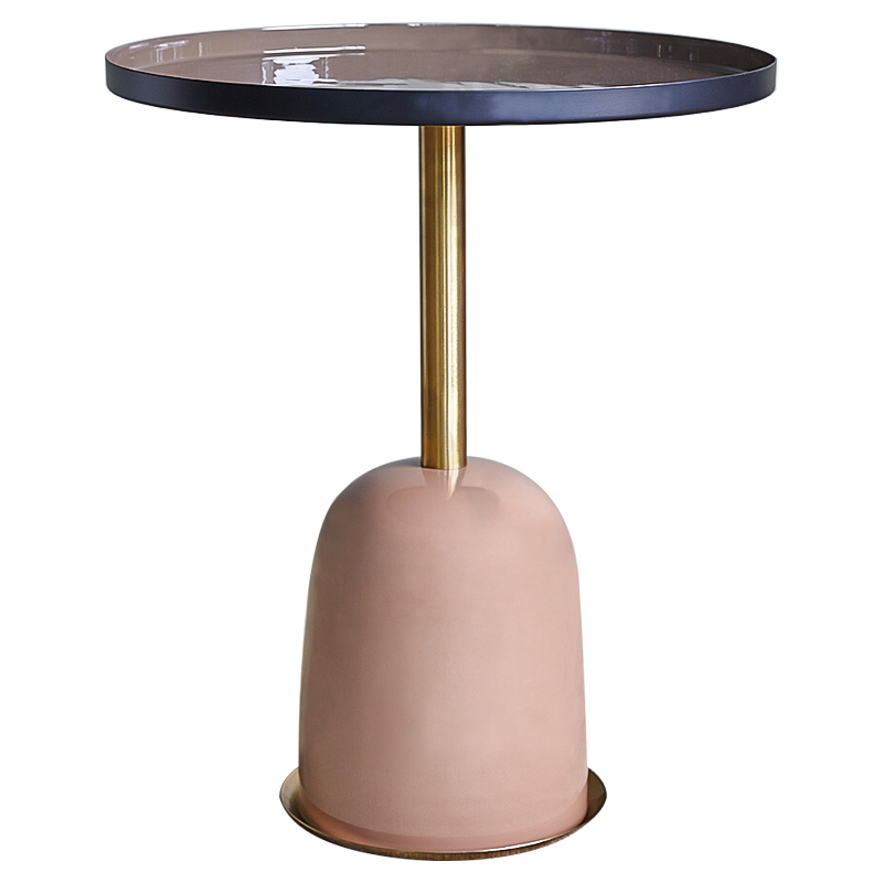 Приставной стол Ester Side Table Дымчатая Роза Латунь Приставной стол Ester Side Table Дымчатая Роза Латунь в Рязани | Loft Concept