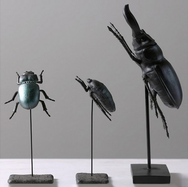 Статуэтка Beetle Family Черный Статуэтка Beetle Family Черный в Рязани | Loft Concept