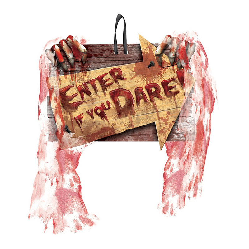 Аксессуар на стену HALLOWEEN "ENTER, if you DARE!" Черный Красный Аксессуар на стену HALLOWEEN "ENTER, if you DARE!" Черный Красный в Рязани | Loft Concept