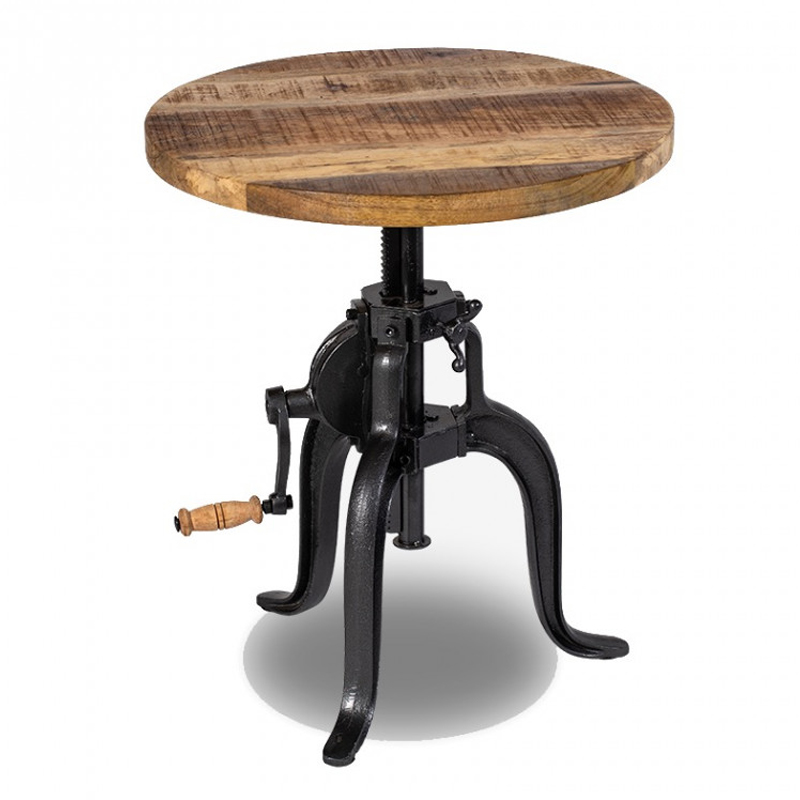 Приставной стол Jack-Screw Side Table Черный Коричневый Приставной стол Jack-Screw Side Table Черный Коричневый в Рязани | Loft Concept