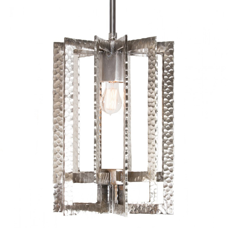 Подвесной Светильник Textured Cage Pendant Lamp silver Серебряный Подвесной Светильник Textured Cage Pendant Lamp silver Серебряный в Рязани | Loft Concept