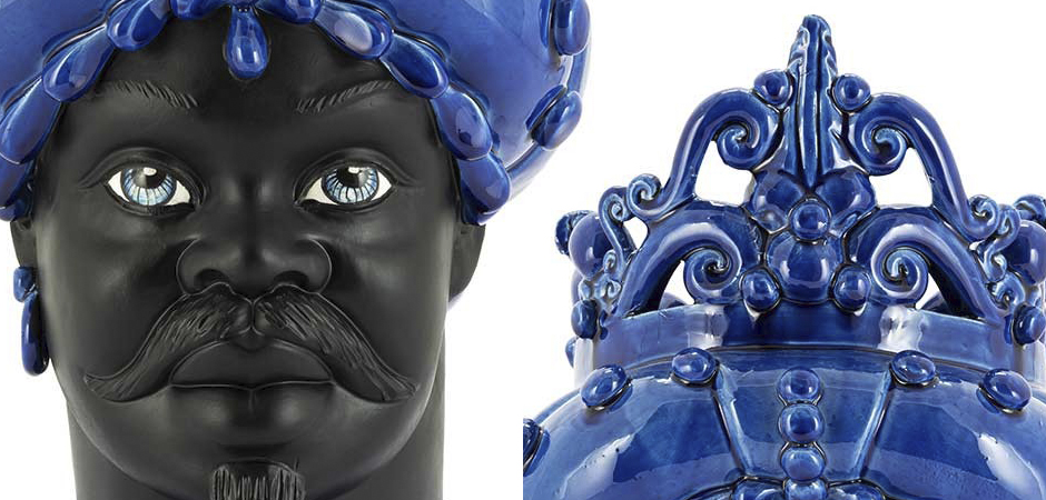 Ваза VASE MORO MAN MED. MAT Blue Ваза VASE MORO MAN MED. MAT Blue - Loft-Concept в Рязани