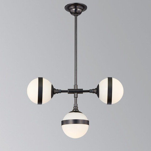 Люстра Peggy Futura lamp III Hangar Design Черный Молочный Люстра Peggy Futura lamp III Hangar Design Черный Молочный в Рязани | Loft Concept