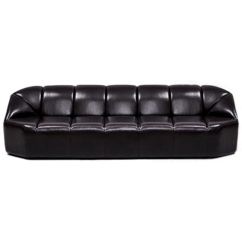 Диван Futurism Leather Sofa Черный в Рязани | Loft Concept 