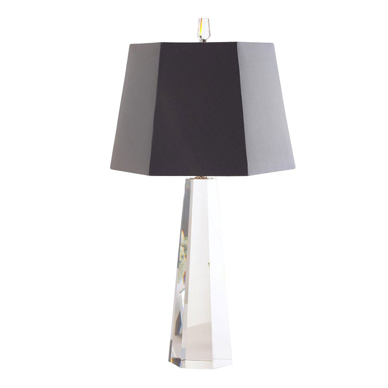 Настольная лампа Crystal Pyramid Table lamp Черный в Рязани | Loft Concept 