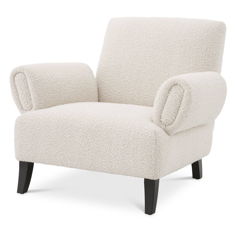 Кресло Eichholtz Chair Fausto Кремовый Черный Кресло Eichholtz Chair Fausto Кремовый Черный в Рязани | Loft Concept