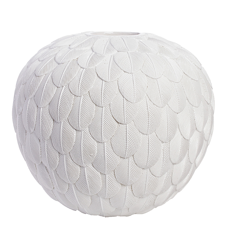 Ваза Feather Ball Белый Ваза Feather Ball Белый в Рязани | Loft Concept