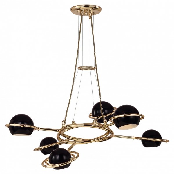 Люстра Delightfull Cosmo Suspention Light Black 6 Черный Люстра Delightfull Cosmo Suspention Light Black 6 Черный в Рязани | Loft Concept