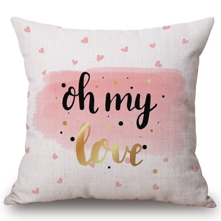 Декоративная подушка Oh my love Декоративная подушка Oh my love в Рязани | Loft Concept