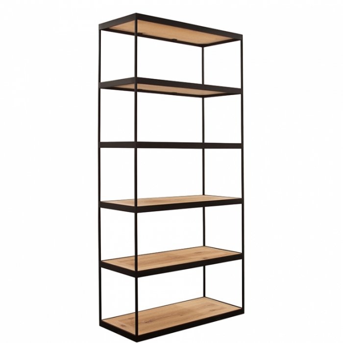 Стеллаж Industrial Oak Shelving Unit Стеллаж Industrial Oak Shelving Unit в Рязани | Loft Concept