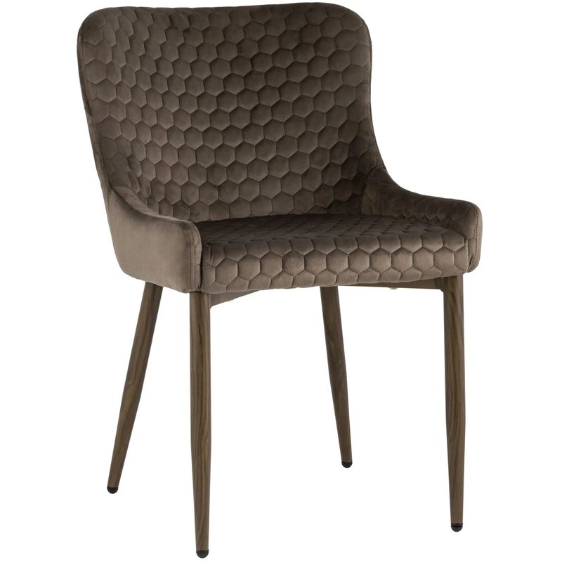 Стул Stitch Honey Chair Коричневый Велюр Коричневый Стул Stitch Honey Chair Коричневый Велюр Коричневый в Рязани | Loft Concept