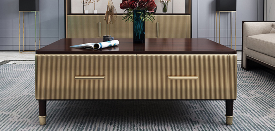 Birmingham Textured Coffee Table Gold Birmingham Textured Coffee Table Gold - Loft-Concept в Рязани