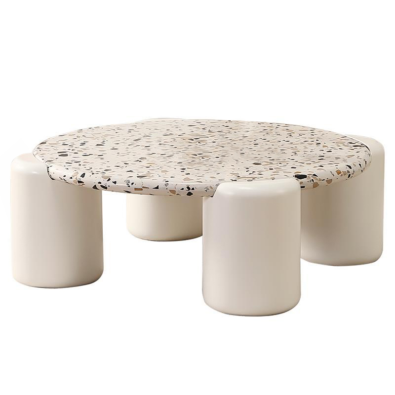 Кофейный стол Page Marble Coffee Table Бежевый Коричневый Кофейный стол Page Marble Coffee Table Бежевый Коричневый в Рязани | Loft Concept