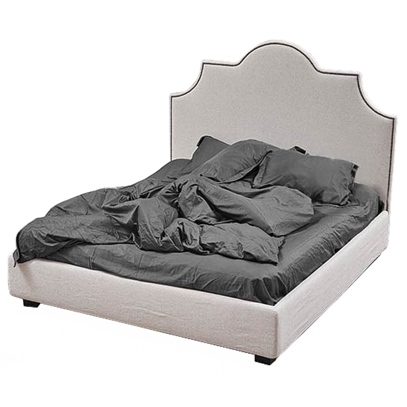 Кровать Headboard Angles Bed Светло-серый Кровать Headboard Angles Bed Светло-серый в Рязани | Loft Concept