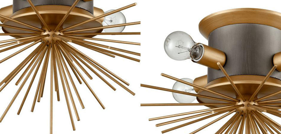 Потолочный светильник Hedgehog Brass Chandelier Потолочный светильник Hedgehog Brass Chandelier - Loft-Concept в Рязани