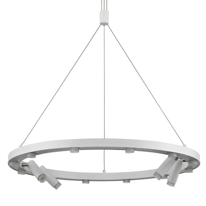 Люстра Rigor & Conciseness Lighting White Disk Белый Люстра Rigor & Conciseness Lighting White Disk Белый в Рязани | Loft Concept