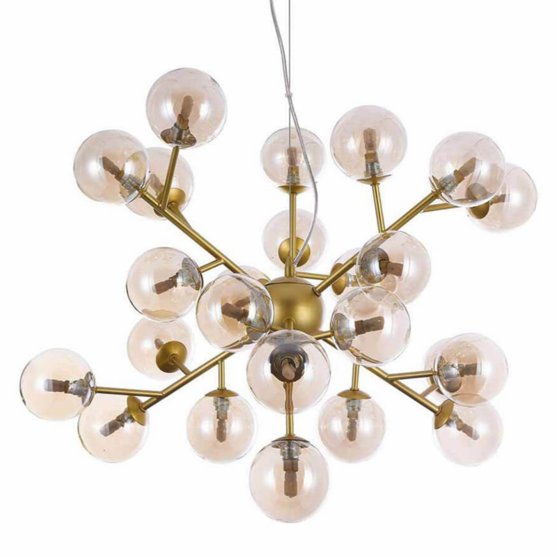 Люстра Berries Chandelier Amber 65 матовое золото Янтарь (Amber) Люстра Berries Chandelier Amber 65 матовое золото Янтарь (Amber) в Рязани | Loft Concept