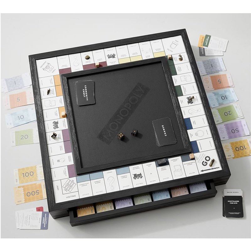 Настольная Игра "Монополия" Black Luxury Edition Черный в Рязани | Loft Concept 