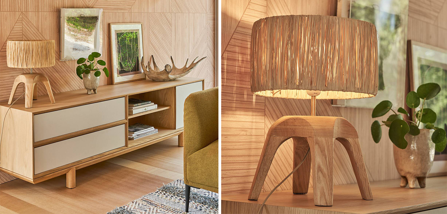 Настольная лампа Sander Wicker 4 legs - фото №1