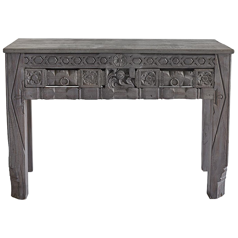 Консоль Sadhika Grey Mango Console Серый Консоль Sadhika Grey Mango Console Серый в Рязани | Loft Concept