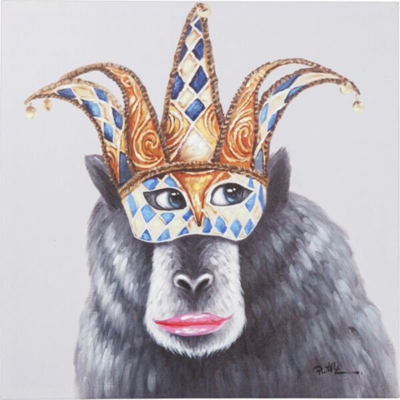 Постер The Masked Monkey Серый Постер The Masked Monkey Серый в Рязани | Loft Concept