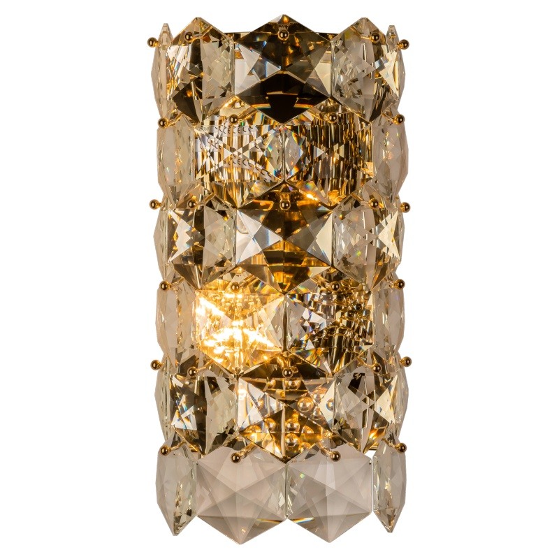 Бра Tiers Crystal Light Ermitage Wall Lamp Прозрачное Стекло Золотой в Рязани | Loft Concept 