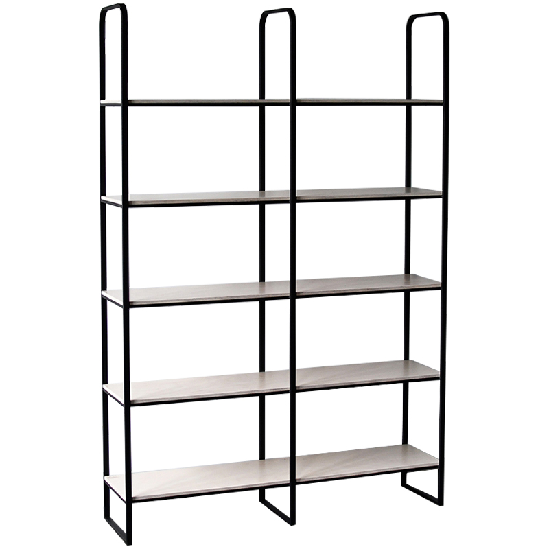Стеллаж Barnett Industrial Metal Rust Rack Древесина Черный Стеллаж Barnett Industrial Metal Rust Rack Древесина Черный в Рязани | Loft Concept