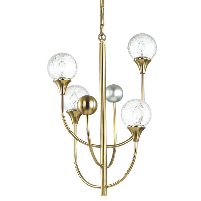 Люстра Benniga Chandelier 4 Золотой Прозрачный (Transparent) в Рязани | Loft Concept 