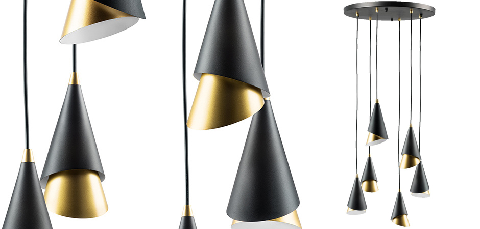 Люстра Lucio Black and Gold 6 Люстра Lucio Black and Gold 6 - Loft-Concept в Рязани
