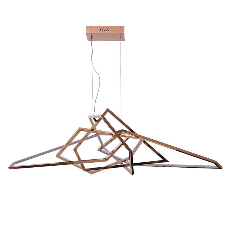 Люстра Geometric Plexus Gold Chandelier Золотой Люстра Geometric Plexus Gold Chandelier Золотой в Рязани | Loft Concept