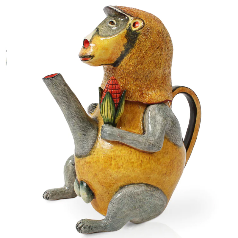 Кувшин Обезьяна с Кукурузой Monkey Teapot Желтый Кувшин Обезьяна с Кукурузой Monkey Teapot Желтый в Рязани | Loft Concept