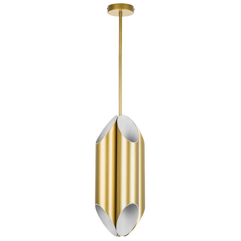 Подвесной светильник Garbi Gold Pipe Organ Hanging Lamp Золотой Белый в Рязани | Loft Concept 