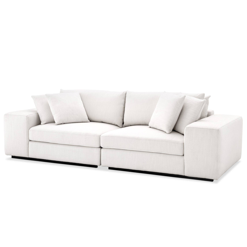 Диван Eichholtz Sofa Vista Grande white Белый Черный Диван Eichholtz Sofa Vista Grande white Белый Черный в Рязани | Loft Concept