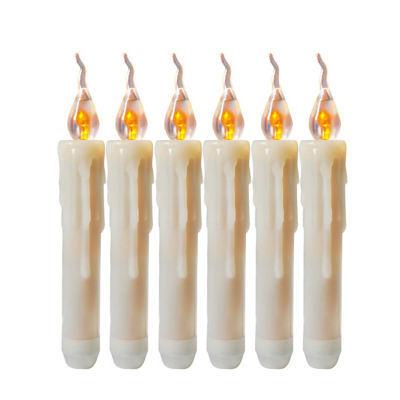 Набор из 6-ти свечей LED Candles Simulated Fire Белый Набор из 6-ти свечей LED Candles Simulated Fire Белый в Рязани | Loft Concept