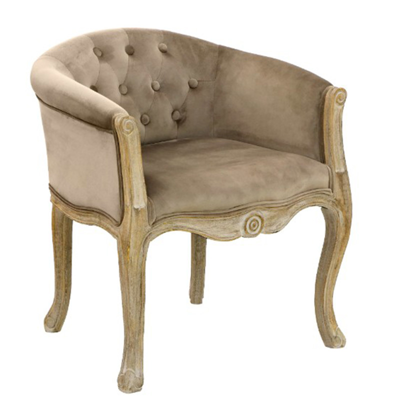 Кресло French Provence Armchair Roderic beige Бежевый Кресло French Provence Armchair Roderic beige Бежевый в Рязани | Loft Concept