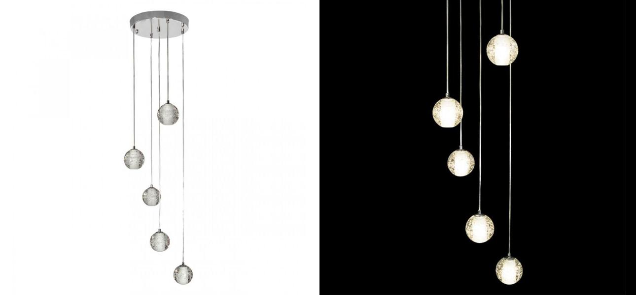 Каскадная Светодиодная Люстра Bocci 5 шаров Led Crystal Glass - фото №2