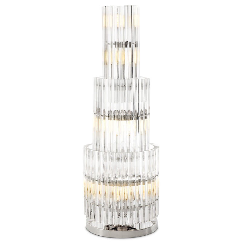 Настольная лампа Eichholtz Table Lamp Eldorado Никель Прозрачный Настольная лампа Eichholtz Table Lamp Eldorado Никель Прозрачный в Рязани | Loft Concept
