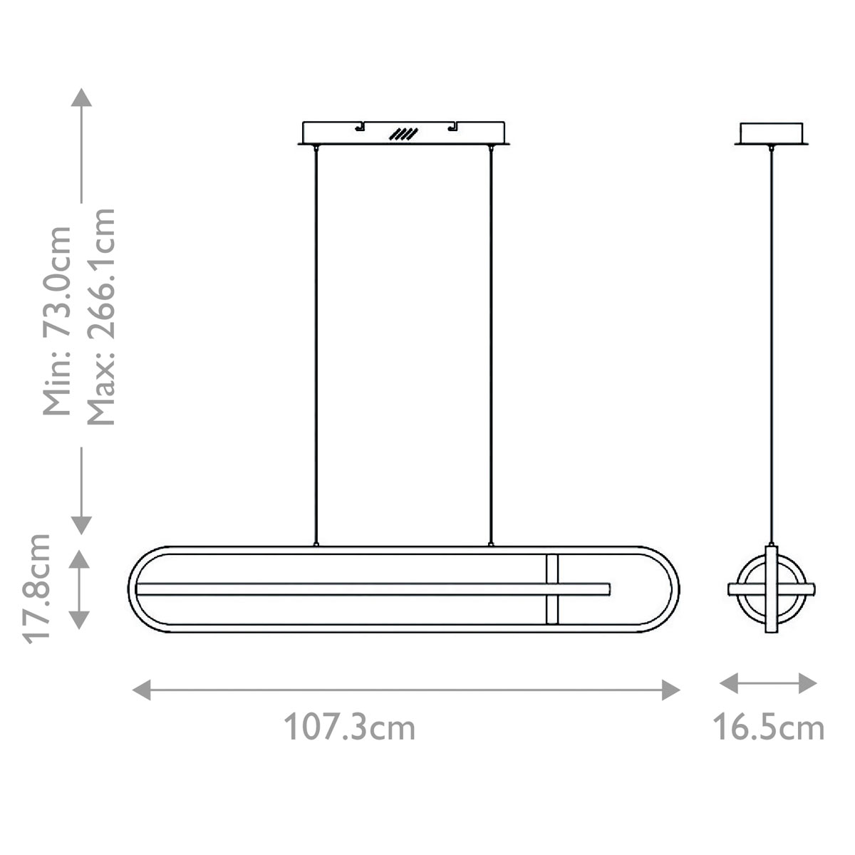 Подвесной светильник с вытянутой овальной формой Eurofase в Рязани