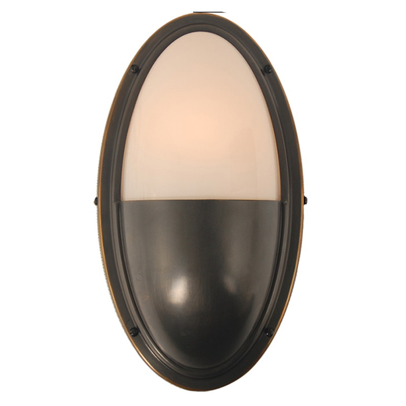 Бра Benita Loft Sconce black Черный Белое матовое стекло Бра Benita Loft Sconce black Черный Белое матовое стекло в Рязани | Loft Concept
