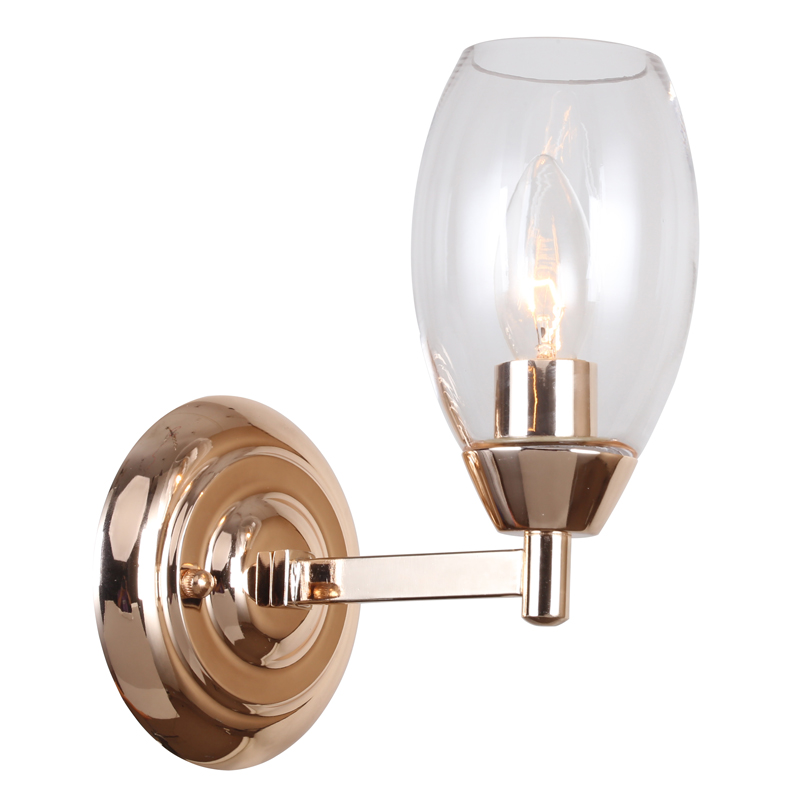 Бра Julian Sconce Глянцевое золото Прозрачный Бра Julian Sconce Глянцевое золото Прозрачный в Рязани | Loft Concept