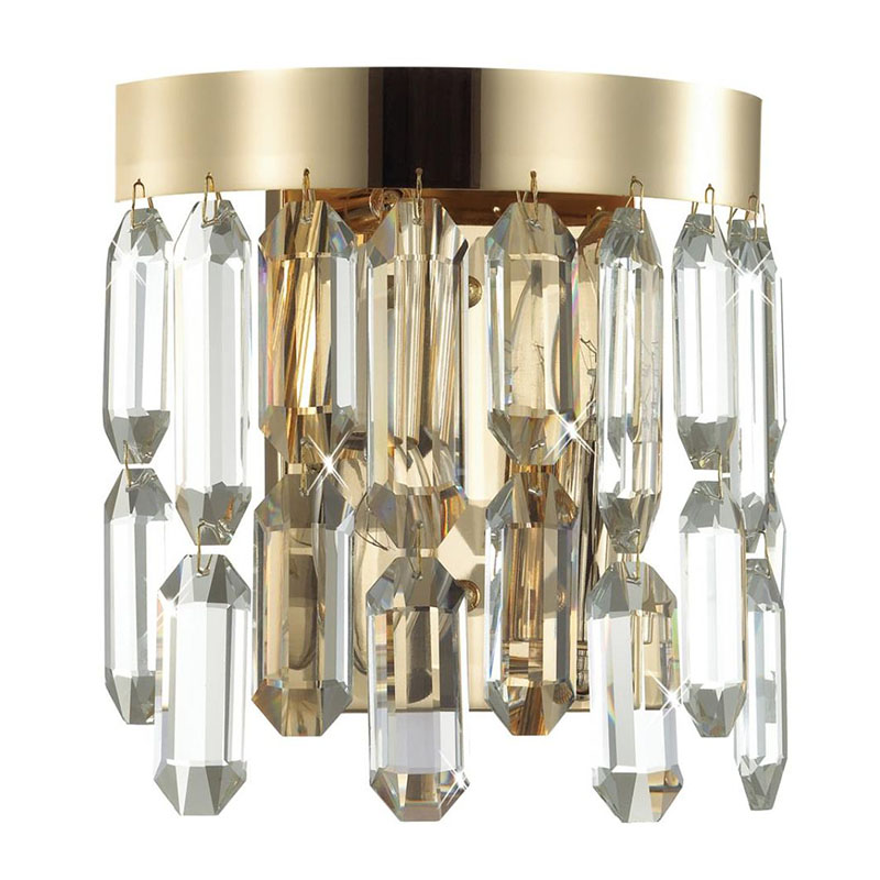 Бра Crystal Polyhedrons Wall Lamp Gold Глянцевое золото Прозрачное Стекло Бра Crystal Polyhedrons Wall Lamp Gold Глянцевое золото Прозрачное Стекло в Рязани | Loft Concept