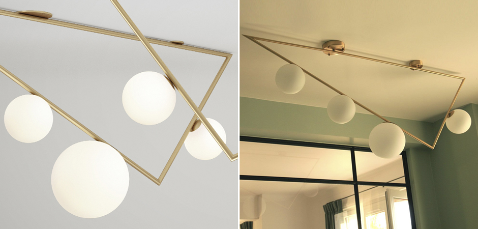 Потолочный светильник Atelier Areti Girlande Ceiling Triangle Потолочный светильник Atelier Areti Girlande Ceiling Triangle - Loft-Concept в Рязани